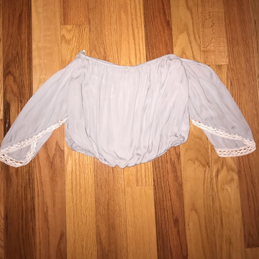 Off the shoulder crop top